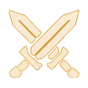 Warlord crossed-swords insignia